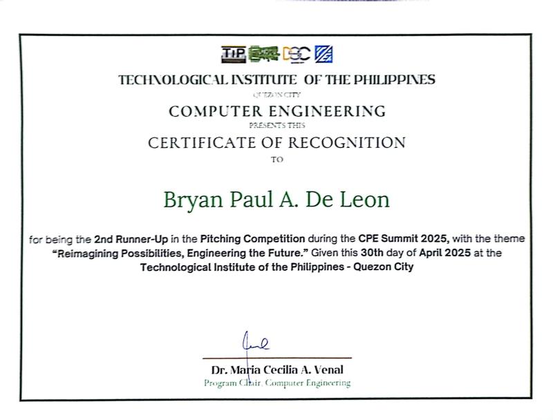 Achievement Certificate